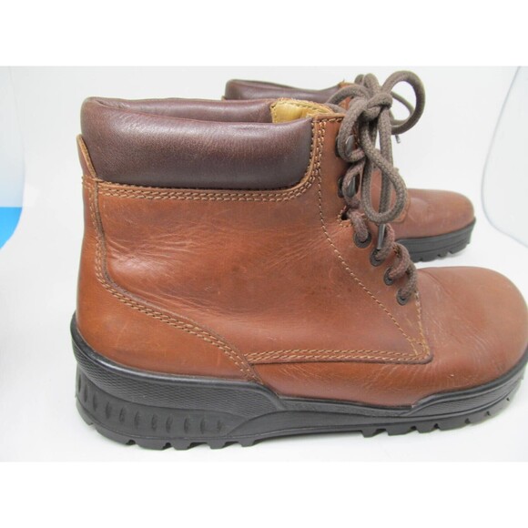 Birkenstock Footprints Mens Brown Leather Lace Up Ankle Boots Size US 8.5 EU 42 - Picture 4 of 16